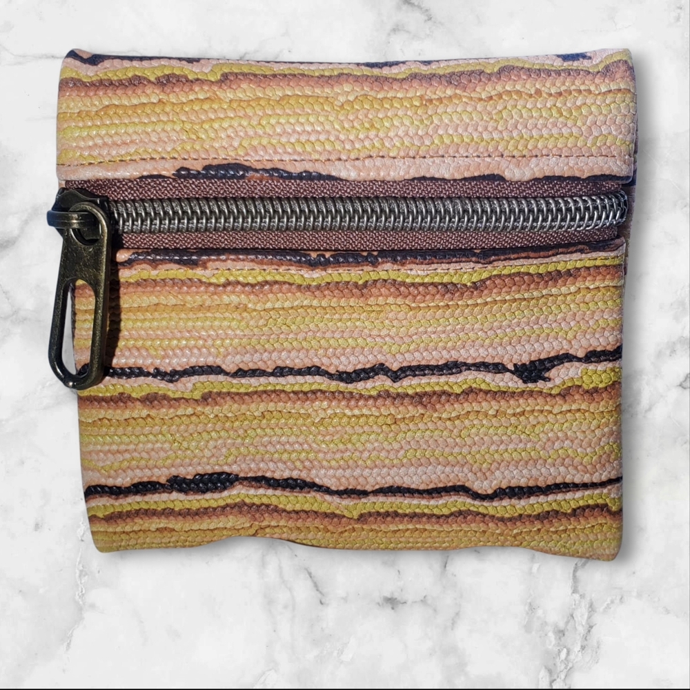 Textured Multicolor Coin Purse